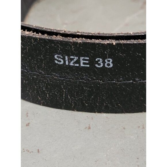 VINTAGE Dockers Brown Full Grain Cowhide Leather Belt - SIZE 38 - MADE in USA - Picture 4 of 7